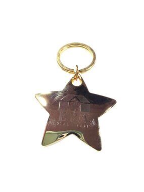 ERA Real Estate Keychain Gold tone Polished Finish Modern realtor gift